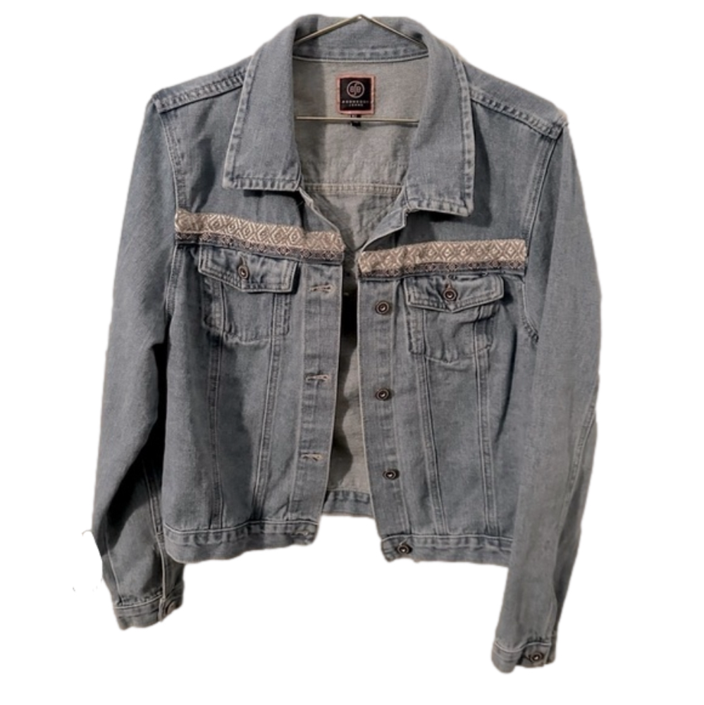 Cute Boomboom Jeans - Denim Embroidered Denim/Jean Jacket size XL - cute details
